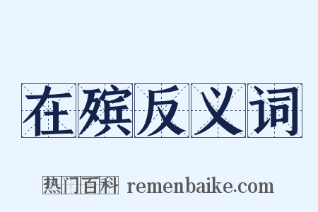 在殡反义词是什么意思的图片